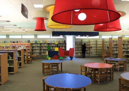 Book Shelves at Library