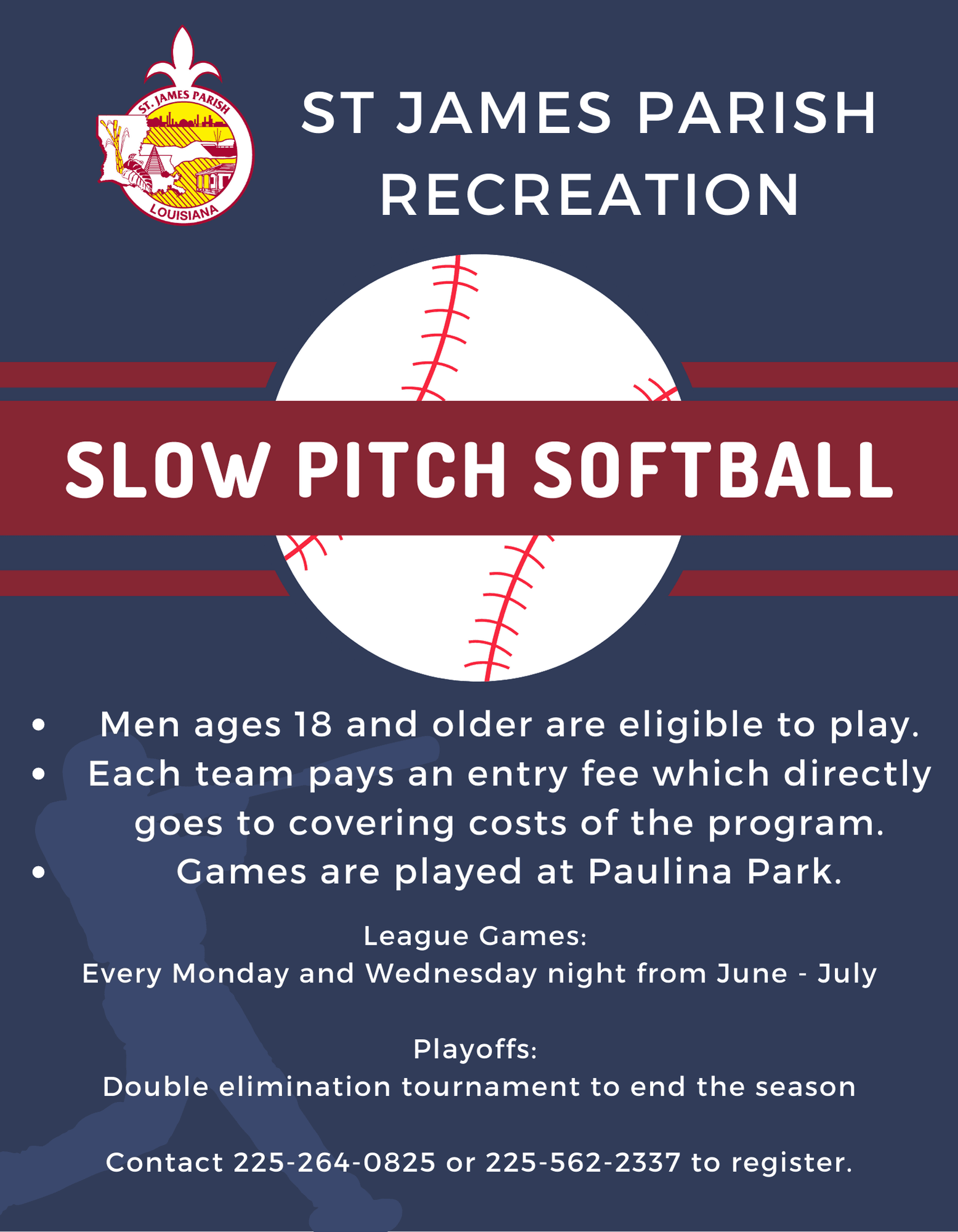SJPG Slow Pitch Softball flyer